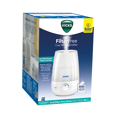 Vicks Filter Free Cool Mist Humidifier packaging image