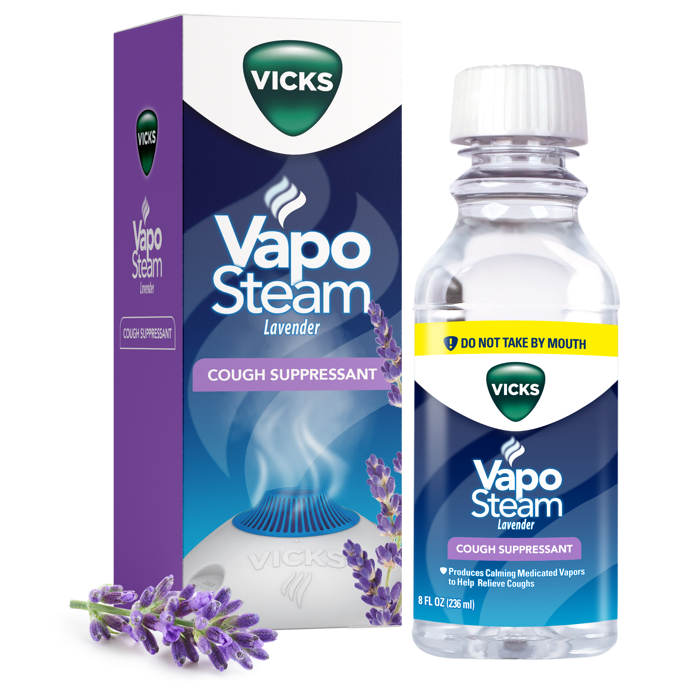 For cough relief, Vicks Vaposteam lavender