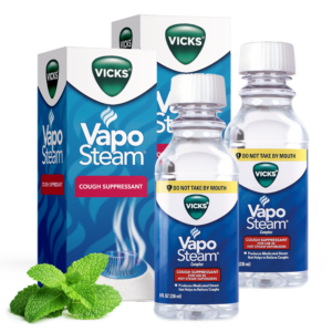 For cough relief, Vicks Vaposteam 2 pack