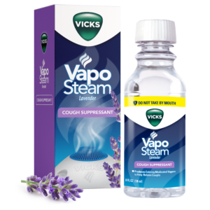 For cough relief, Vicks Vaposteam lavender